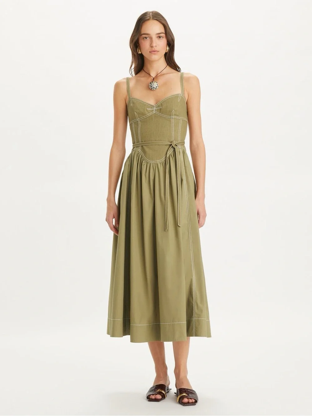 New Tory Burch Cotton Twill Dress